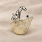 Libyan Desert Glass Leopard Brooch Pendant