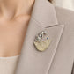 Libyan Desert Glass Leopard Brooch Pendant