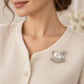 Baroque Pearl Swan Brooch in Sterling Silver