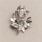 Baroque Pearl Goldfish Brooch Pendant in Sterling Silver