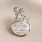 Baroque Pearl Palm Tree Brooch Pendant in Sterling Silver