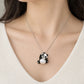 Freshwater Pearl Panda Brooch Pendant in Sterling Silver