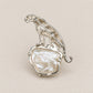 Baroque Pearl Leopard Brooch Pendant in Sterling Silver