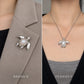 Baroque Pearl Sea Turtle Brooch Pendant in Sterling Silver