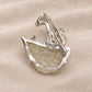 Libyan Desert Glass Leopard Brooch Pendant