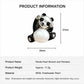 Product information chart: S925 baroque pearl belly playful panda brooch — size, weight, materials