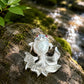 baroque pearl fan-tail goldfish silver brooch in a nature-inspired styling photo