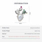 Product information chart: S925 baroque pearl blooming cactus brooch — size, weight, materials