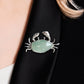 Artisan silver spread-claw crab brooch — handmade jewelry product image