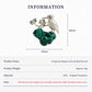 Product information chart: S925 natural turquoise autumn maple leaf bird brooch — size, weight, materials