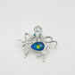 Handmade silver curling tentacle octopus brooch — S925 sterling silver jewelry product photo