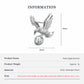 Product information chart: S925 baroque saltwater pearl perched eagle brooch — size, weight, materials