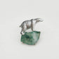 Handmade silver arctic polar bear brooch — S925 sterling silver jewelry product photo