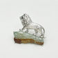 Handmade silver majestic lion brooch — S925 sterling silver jewelry product photo