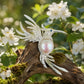 freshwater pearl fluttering hummingbird silver brooch in a nature-inspired styling photo
