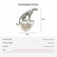 Product information chart: S925 baroque pearl crouching leopard brooch — size, weight, materials