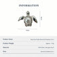 Baroque Pearl Sea Turtle Brooch Pendant in Sterling Silver