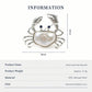 Baroque Pearl Crab Brooch Pendant in Sterling Silver