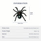 Black Pearl Spider Brooch Pendant in Sterling Silver
