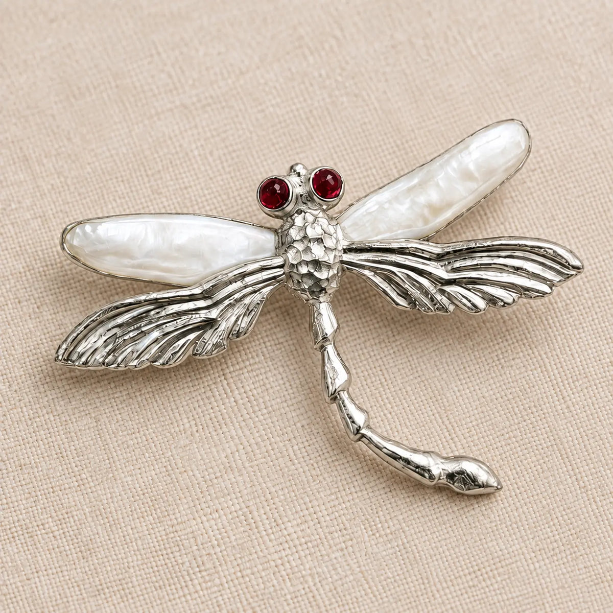 Freshwater Pearl Dragonfly Brooch Pendant