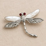 Freshwater Pearl Dragonfly Brooch Pendant