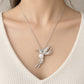 Fluttering Hummingbird Convertible Brooch Pendant with Freshwater Pearl