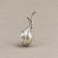 Peeled Garlic Convertible Brooch Pendant with Baroque Pearl Clove
