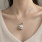 Peeled Garlic Convertible Brooch Pendant with Baroque Pearl Clove