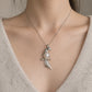 Freshwater Pearl Parrot Brooch Pendant in Sterling Silver