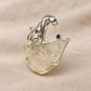 Libyan Desert Glass Leopard Brooch Pendant