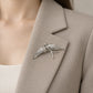 Flying Swallow Brooch Pendant in S925 Sterling Silver