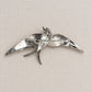 Flying Swallow Brooch Pendant in S925 Sterling Silver