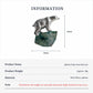 Product information chart: S925 natural jadeite arctic polar bear brooch — size, weight, materials
