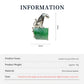Product information chart: S925 natural green jadeite regal leopard brooch — size, weight, materials