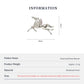 Product information chart: S925 baroque pearl galloping horse brooch — size, weight, materials