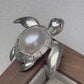 Product video: handmade silver swimming sea turtle brooch and convertible pendant