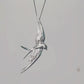 Product video: handmade silver flying swallow brooch and convertible pendant
